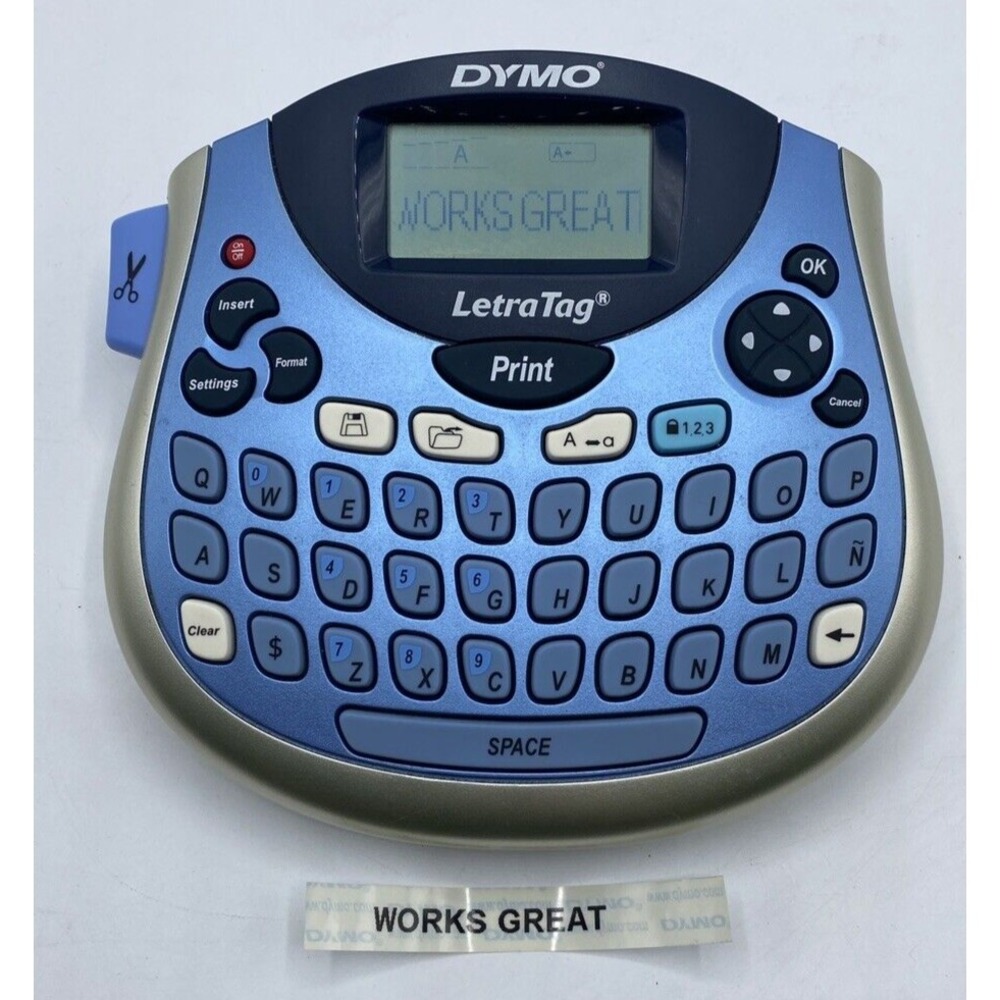 DYMO LetraTag LT-100T Personal Label Maker Portable Thermal Printer, Battery Pwr